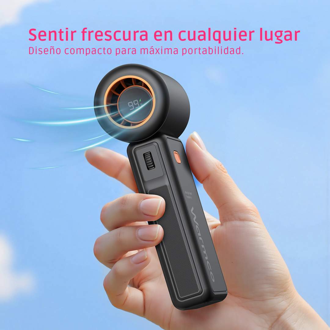 Mini Ventilador Portatil Recargable Personal Turbo 15000 Rpm