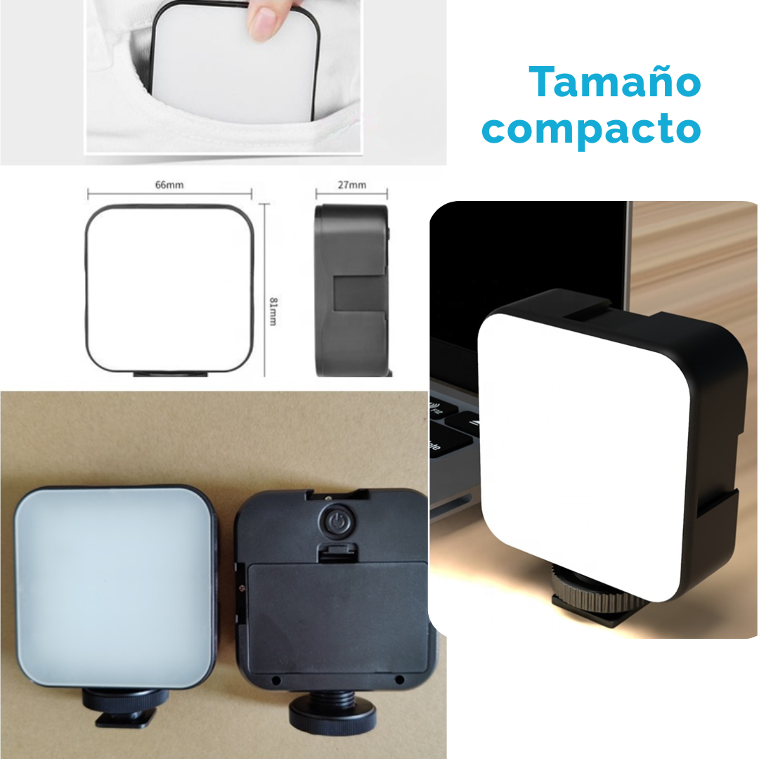 Kit Creación Contenido Redes Sociales Luz Micrófono Trípode