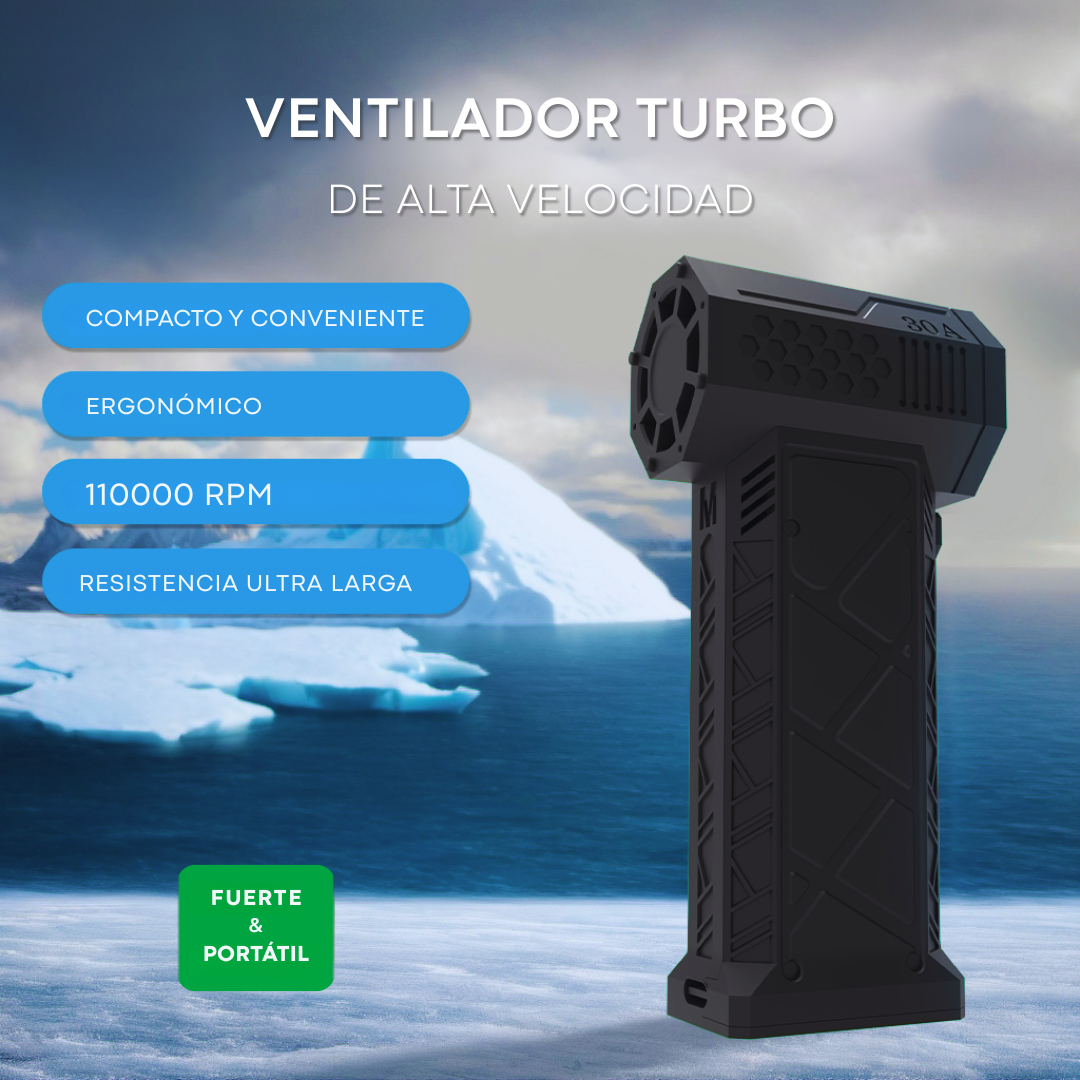 Soplador Portátil Limpieza Recargable 11000 Rpm Mini Turbo