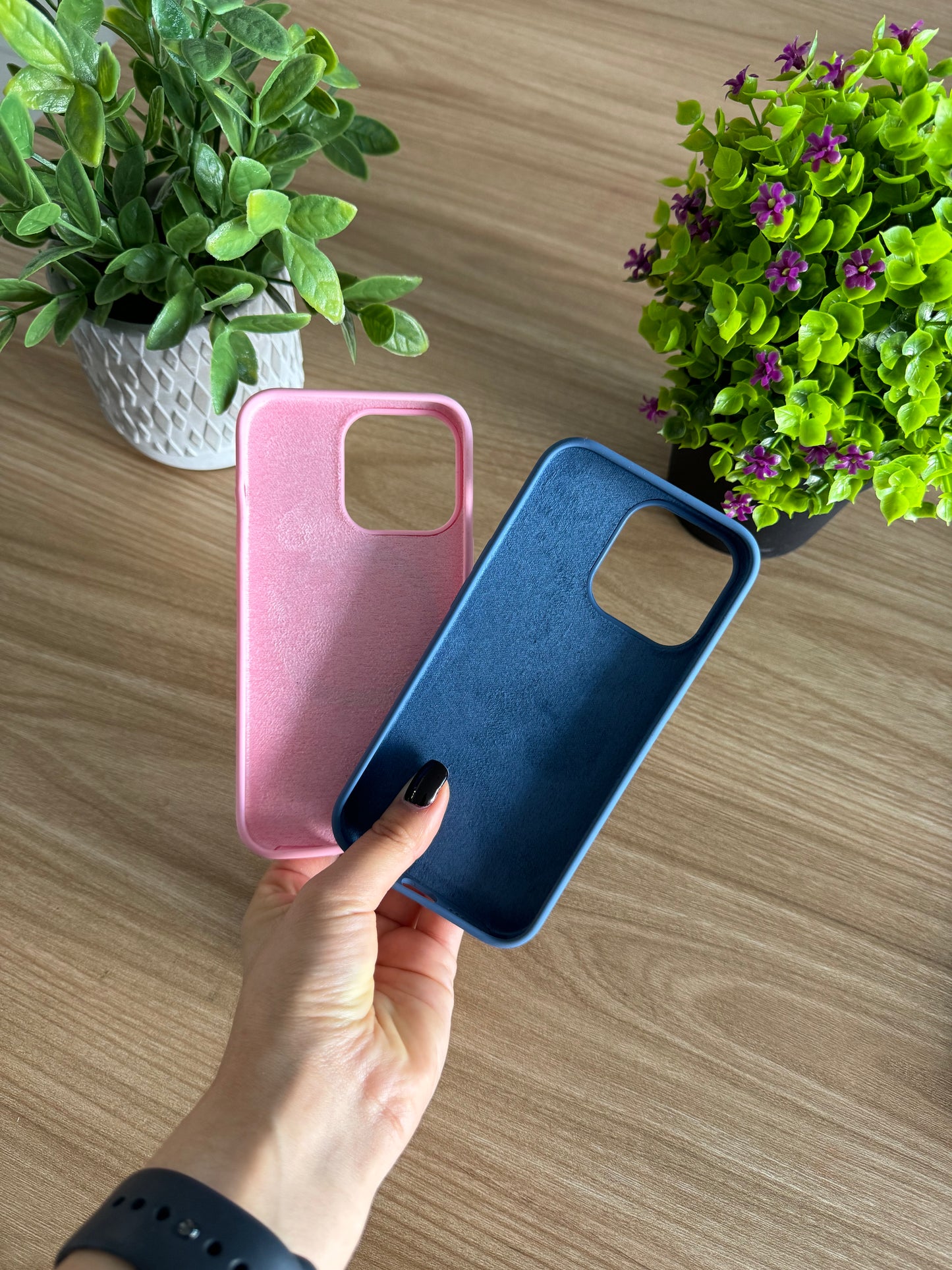 SILICONE CASE FORRO CON MAGSAFE PARA IPHONE