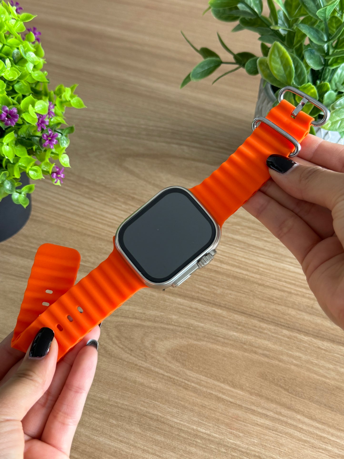 CORREA PULSO EN SILICONA TIPO OCEAN PARA SMART WATCH 42,44,45,49mm