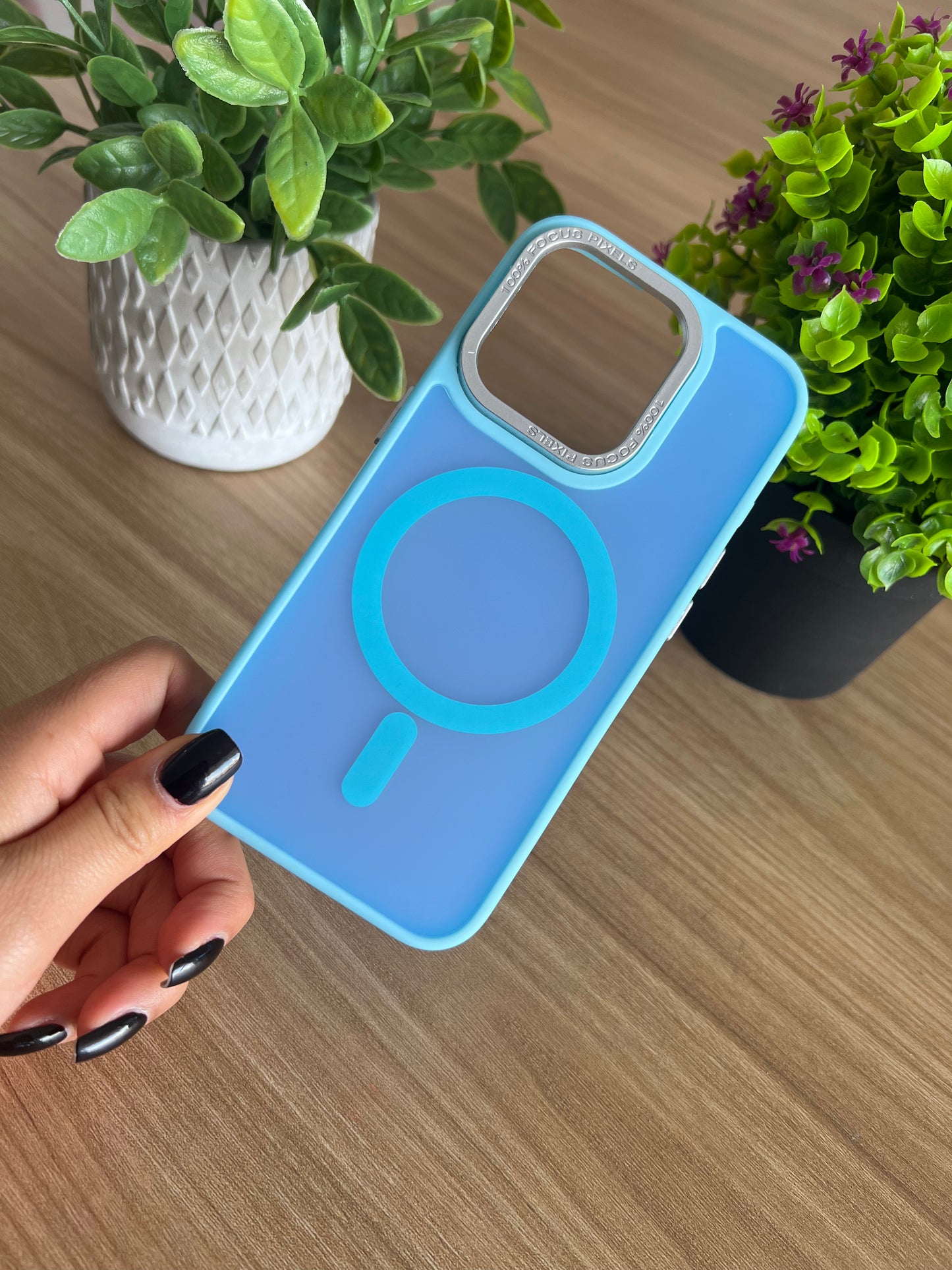 ACRILICO CASE FORRO CON MAGSAFE PARA IPHONE