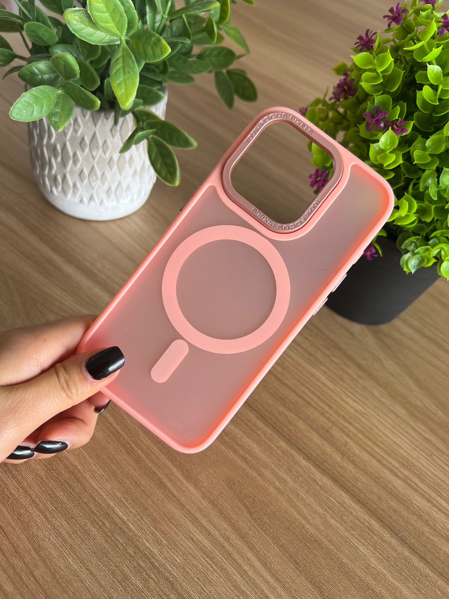 ACRILICO CASE FORRO CON MAGSAFE PARA IPHONE