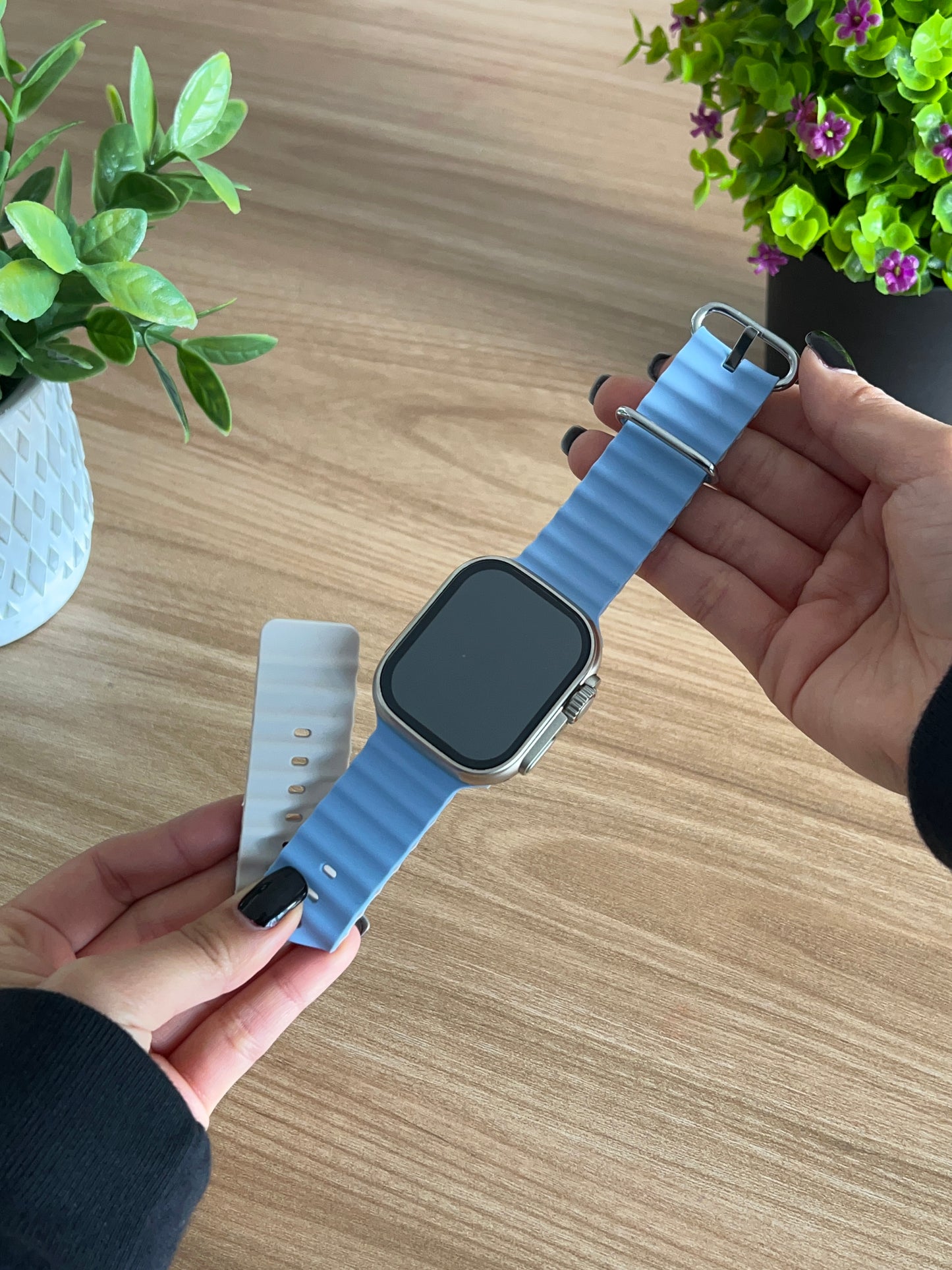 CORREA PULSO EN SILICONA DOBLE FAZ OCEAN IMANTADA PARA SMARTWATCH 42,44,45,49mm