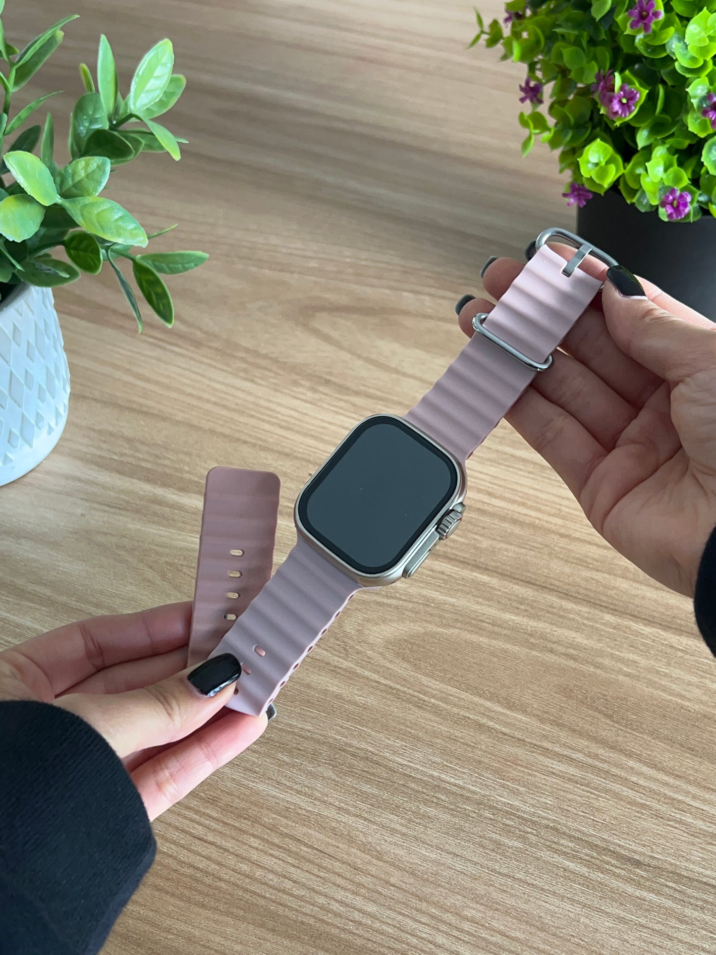 CORREA PULSO EN SILICONA DOBLE FAZ OCEAN IMANTADA PARA SMARTWATCH 42,44,45,49mm