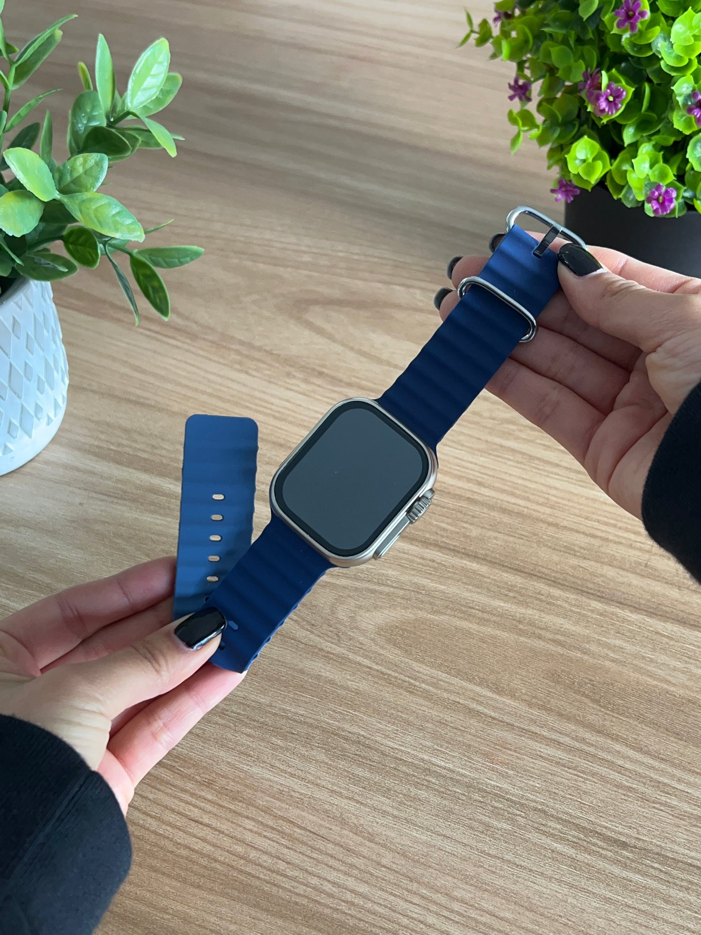 CORREA PULSO EN SILICONA DOBLE FAZ OCEAN IMANTADA PARA SMARTWATCH 42,44,45,49mm