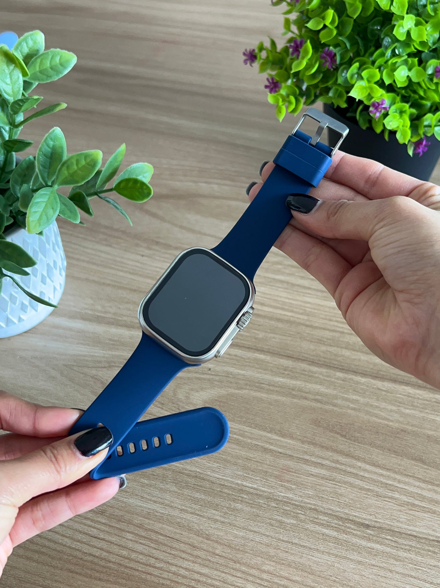 CORREA PULSO DELGADA MUJER EN SILICONA PARA SMART WATCH 42,44,45,49mm