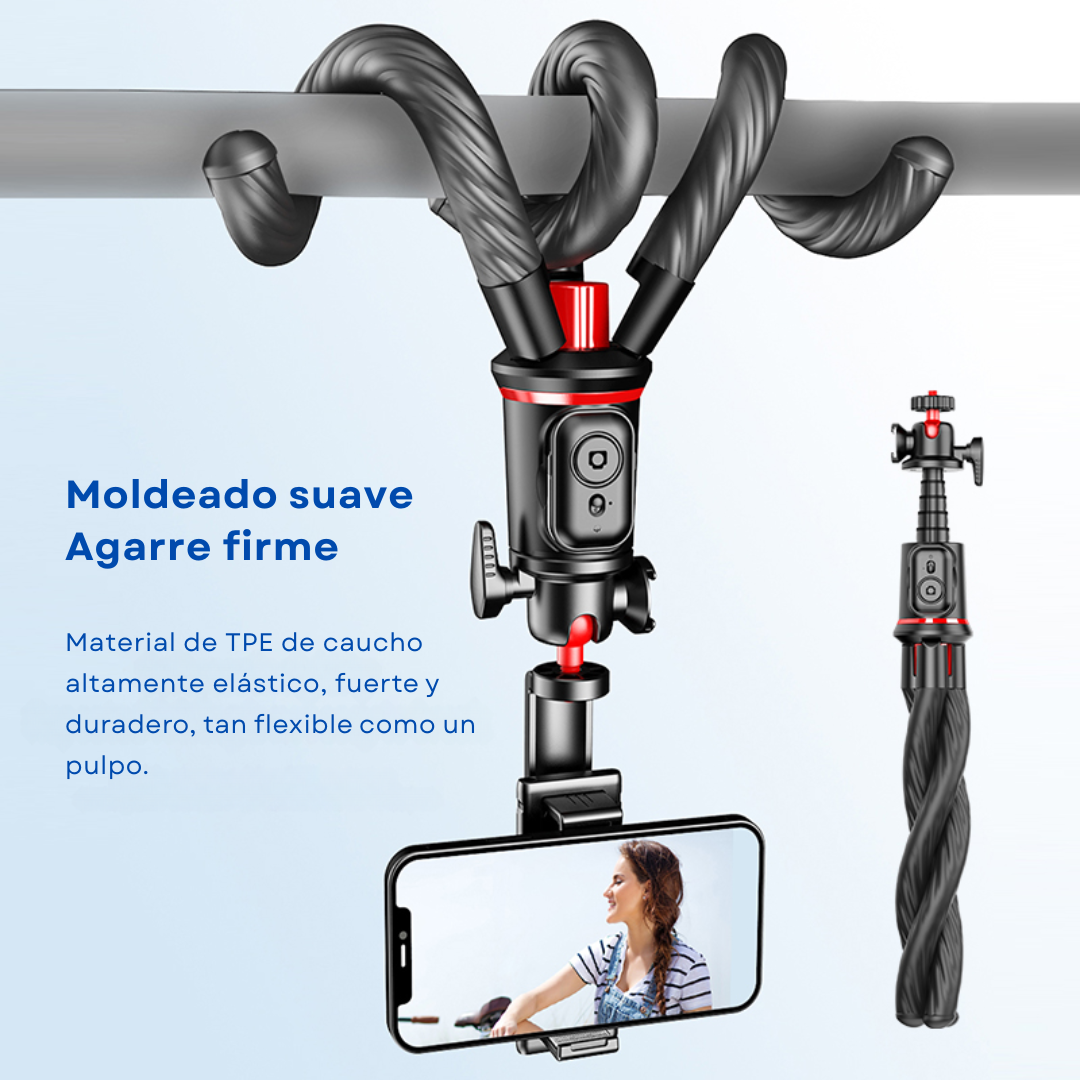 PULPO TRÍPODE PARA CELULAR / CÁMARA CON PATAS FLEXIBLES
