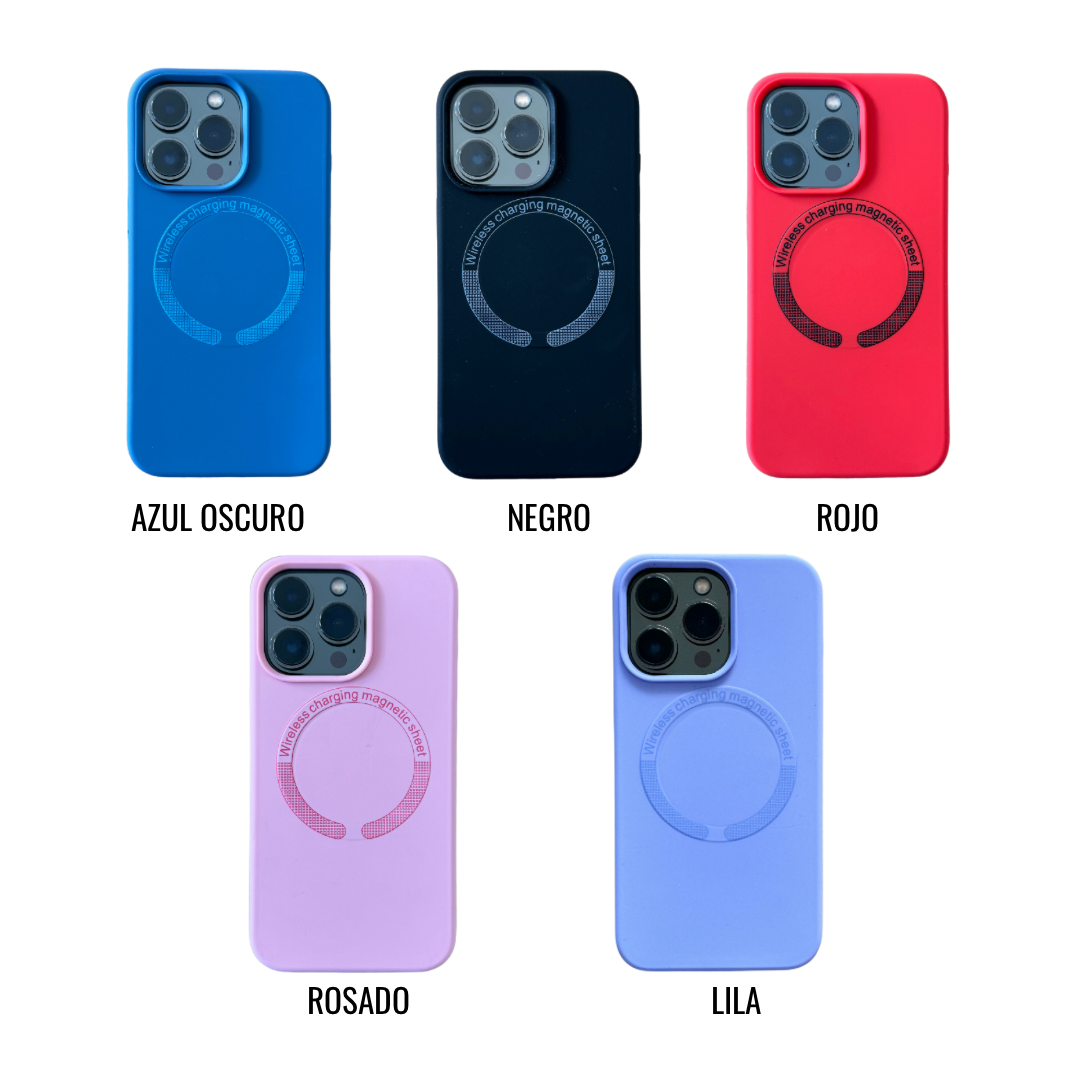 SILICONE CASE FORRO CON MAGSAFE PARA IPHONE