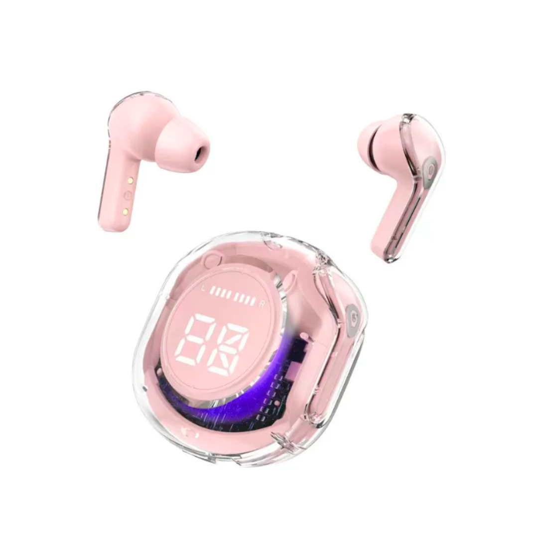AUDÍFONOS INALAMBRICOS ULTRAPOD MAX TRANSPARENTES