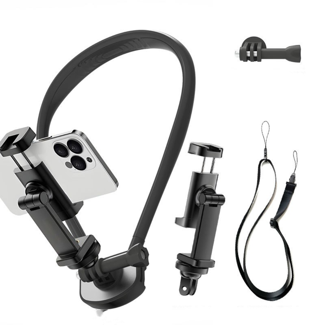 Soporte Celular Cuello Grabar Contenido Pov Ajustable