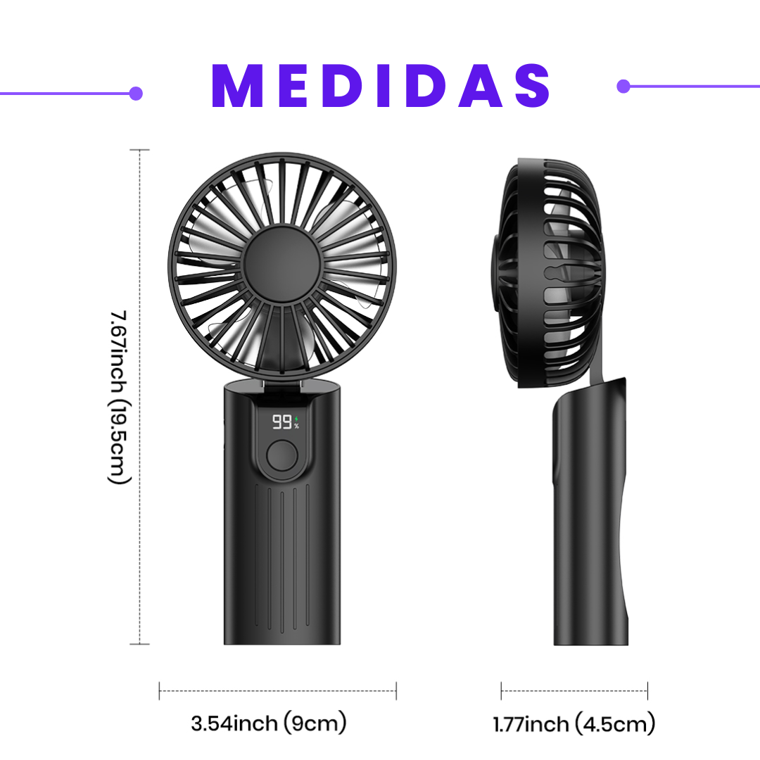 Mini Ventilador Usb Portatil Recargable Plegable Personal