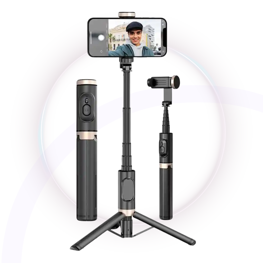 MINI TRIPODE PARA CELULAR / PALO SELFIE PORTABLE + CONTROL REMOTO