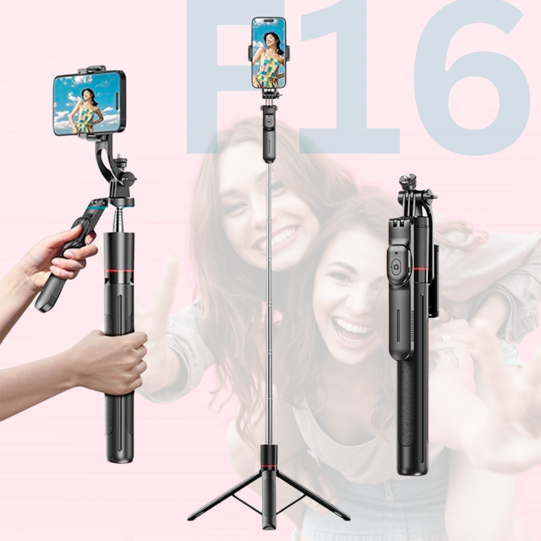 TRIPODE PARA CELULAR Ó CÁMARA PLEGABLE Y PORTABLE EXTRA LARGO 170CM + CONTROL REMOTO