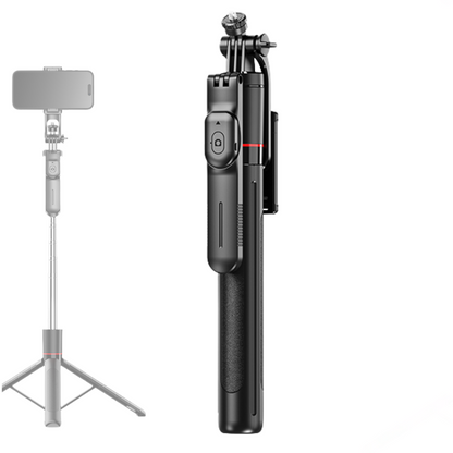 TRIPODE PARA CELULAR Ó CÁMARA PLEGABLE Y PORTABLE EXTRA LARGO 170CM + CONTROL REMOTO