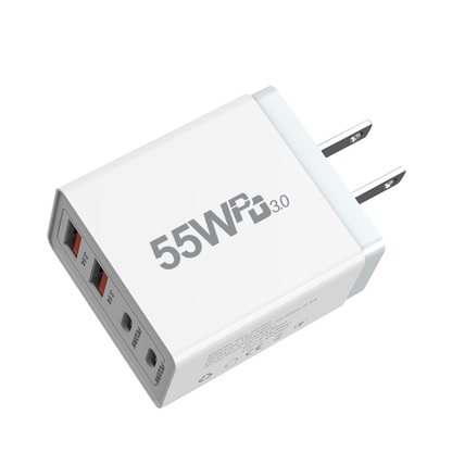Cargador Adaptador Marranita Carga Rápida 55w Multipuerto