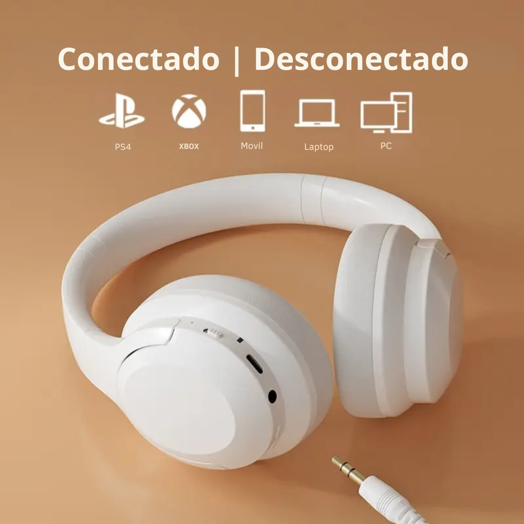 Audífonos Diadema Inalámbricos Cancelación Ruido Plegables