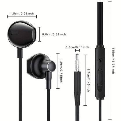 Audifonos Cable Tipo Auxiliar 1x1 Jack 3.5mm Auriculares E7
