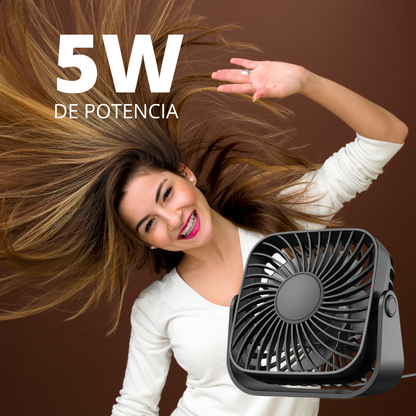 Ventilador Usb Mesa Escritorio Portátil Bajo Consumo 3 Velocidades