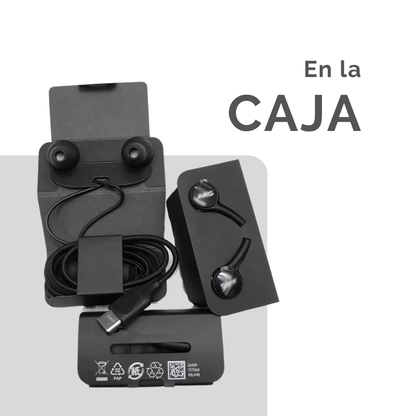 Audifonos Cable Tipo C Con Micrófono Auriculares Alambricos In Ear