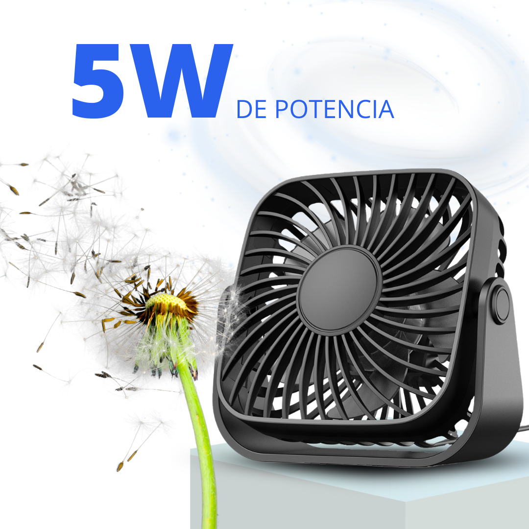 Ventilador Usb Mesa Escritorio Portátil Bajo Consumo 3 Velocidades