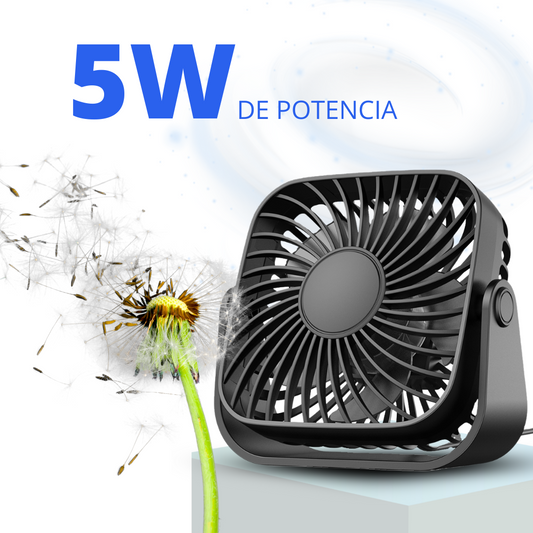 Ventilador Usb Mesa Escritorio Portátil Bajo Consumo 3 Velocidades