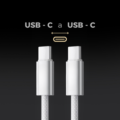 Cable Cargador Portátil Usb C A Usb C 240w Trenzado 2 Metros
