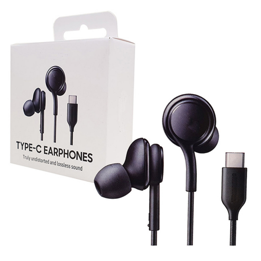 Audifonos Cable Tipo C Con Micrófono Auriculares Alambricos In Ear