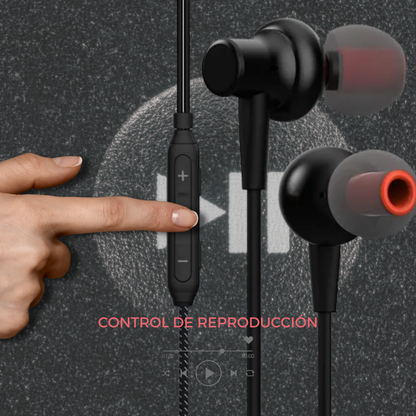 Audífonos Cable Celular Aux 1x1 Jack 3.5mm Auriculares E21