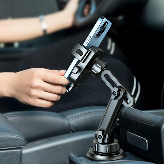Soporte Celular Carro Portavasos Extensible Ajustable 360