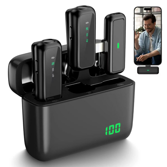 Micrófonos Solapa Inalámbricos Sx6 Entrada tipo C o iPhone