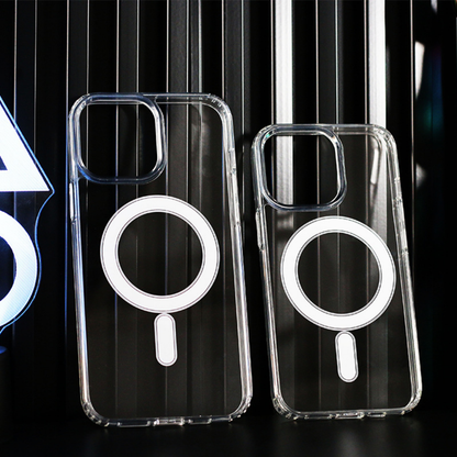 Case Carcasa Forro Transparente Para iPhone Con Magsafe