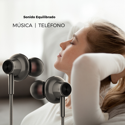 Audífonos Cable Celular Aux 1x1 Jack 3.5mm Auriculares E21