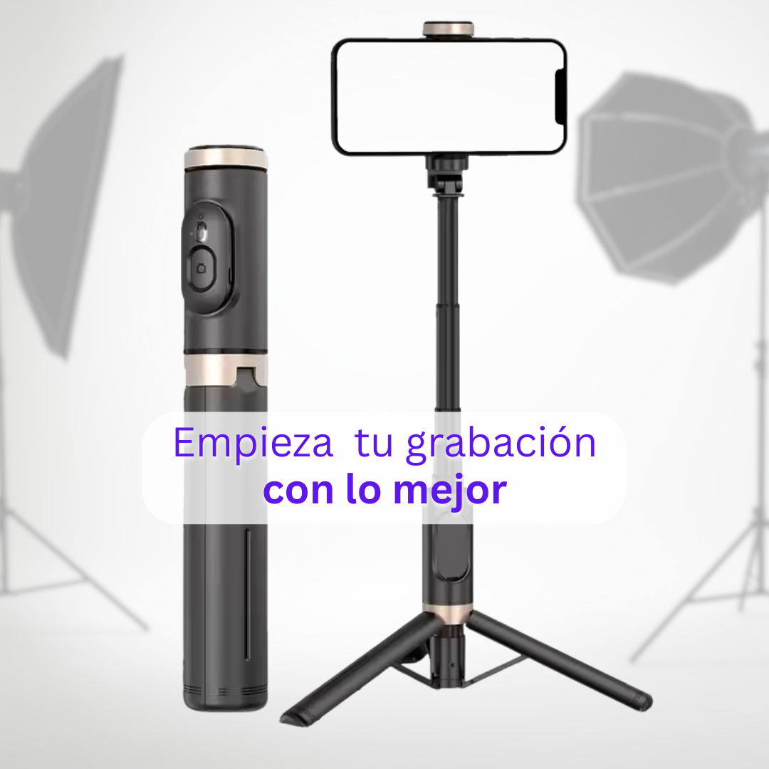 MINI TRIPODE PARA CELULAR / PALO SELFIE PORTABLE + CONTROL REMOTO