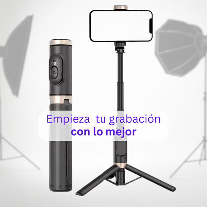 MINI TRIPODE PARA CELULAR / PALO SELFIE PORTABLE + CONTROL REMOTO
