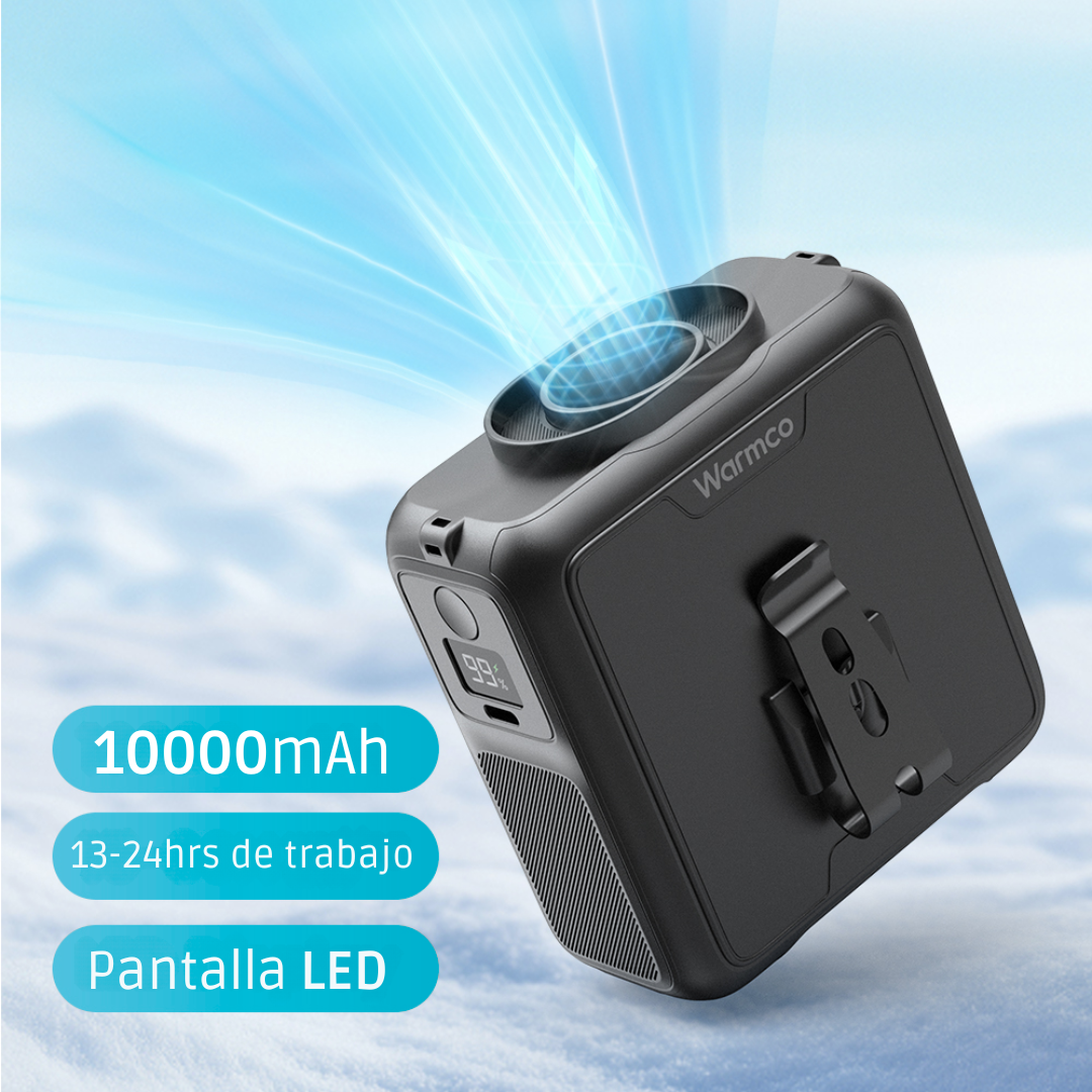 Ventilador Cintura Portatil Recargable + Powerbank 10000mah