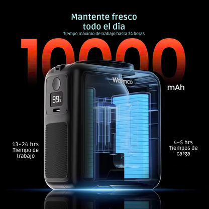 Ventilador Cintura Portatil Recargable + Powerbank 10000mah