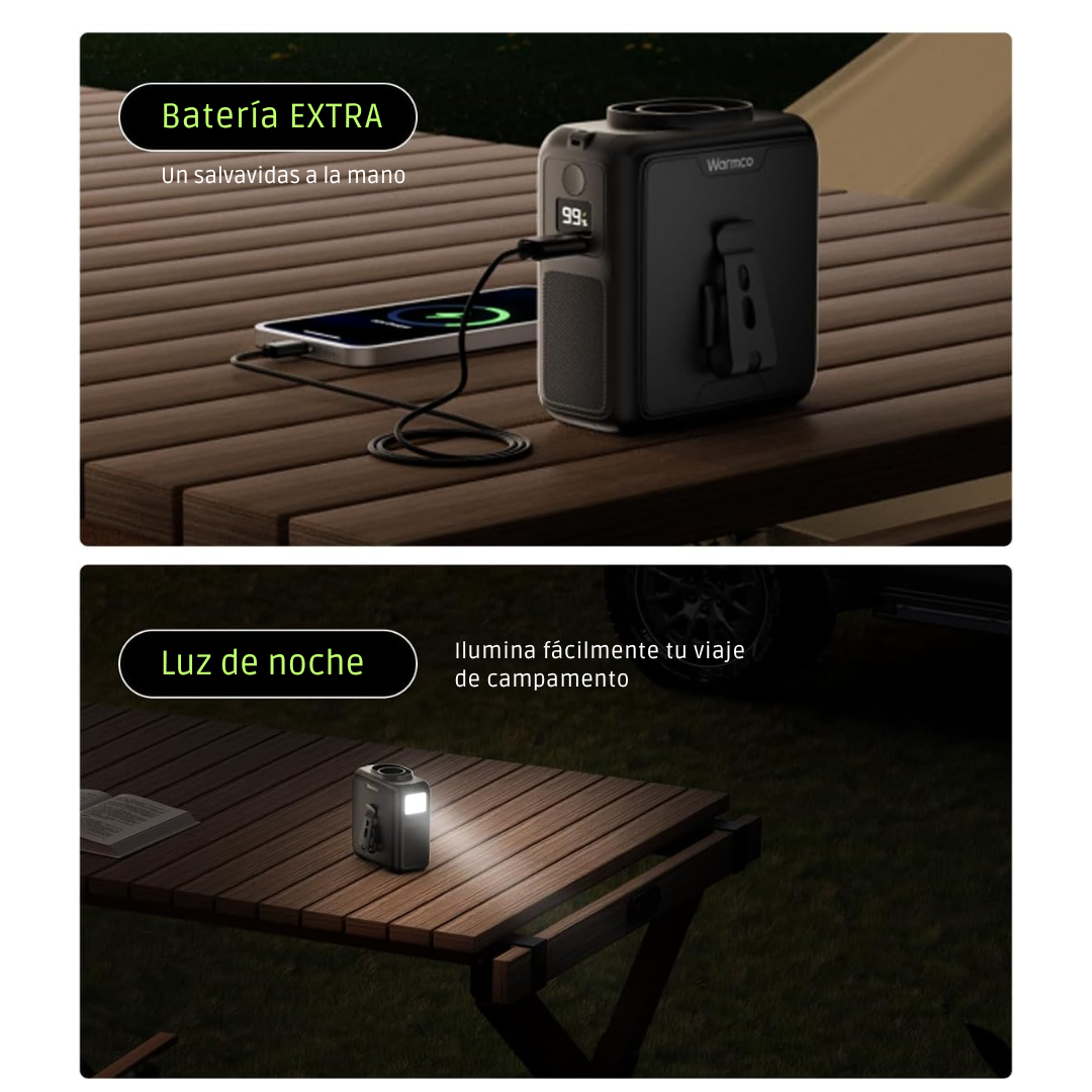 Ventilador Cintura Portatil Recargable + Powerbank 10000mah
