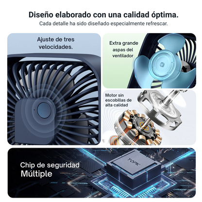 Ventilador Escritorio Pequeño Usb Ajustable Bajo Consumo