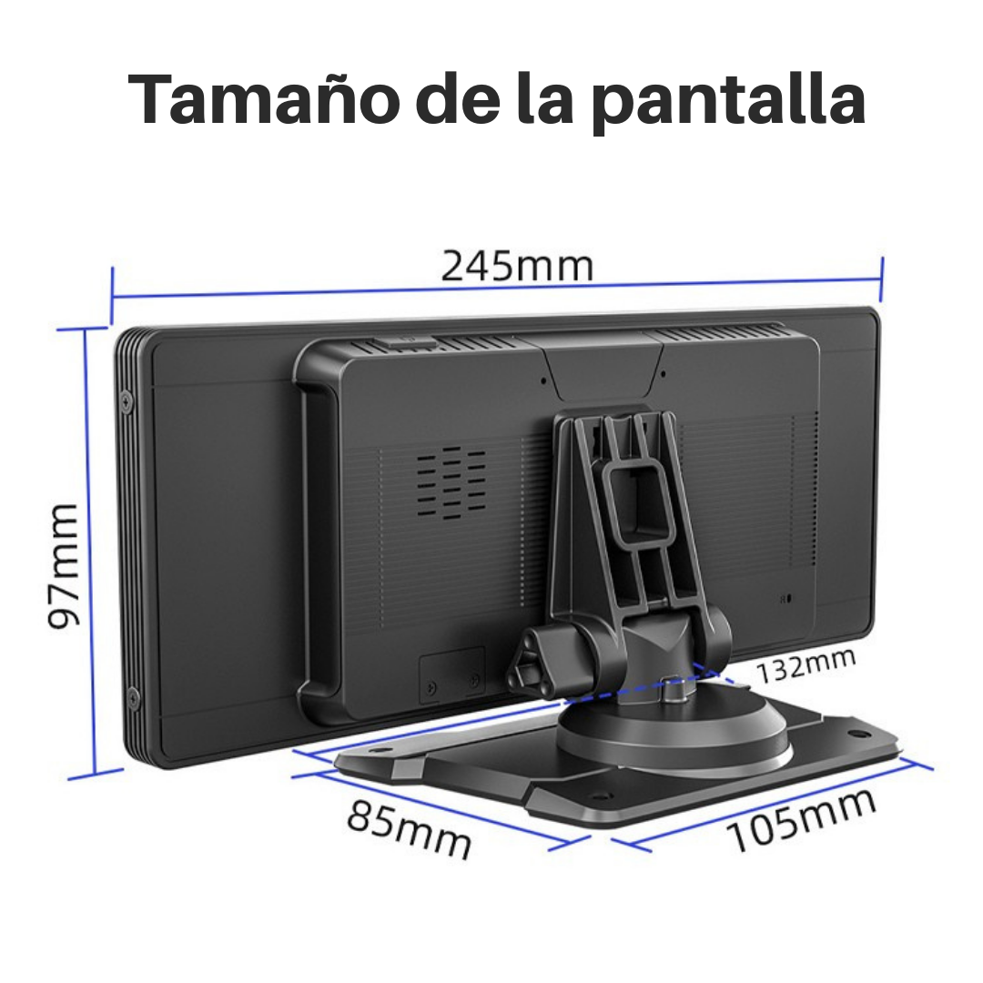 PANTALLA RADIO CARRO CAR PLAY ANDROID AUTO INALÁMBRICA 10,26" + CÁMARA REVERSA