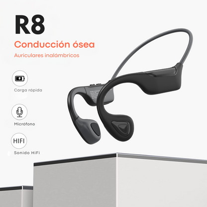 Audífonos Conducción Ósea Inalámbricos R8 Bluetooth Deportes