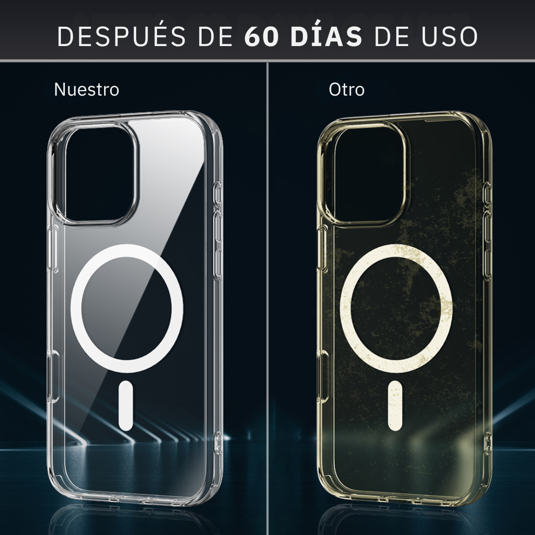 Case Carcasa Forro Transparente Para iPhone Con Magsafe