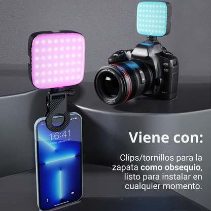 Luz Portátil Magnética M22 Cámara Celular Recargable Rgb