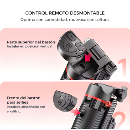 MINI TRIPODE DE BOLSILLO PARA CELULAR + CONTROL REMOTO