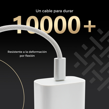 Cable Cargador Portátil Usb C A Usb C 240w Trenzado 2 Metros
