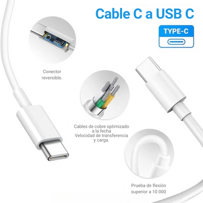 Cargador Portátil 140w Compatible Macbook Pro / Air Tipo C