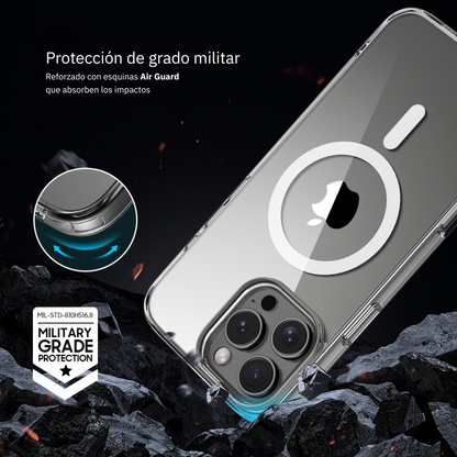 Case Carcasa Forro Transparente Para iPhone Con Magsafe