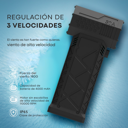 Soplador Portátil Limpieza Recargable 11000 Rpm Mini Turbo