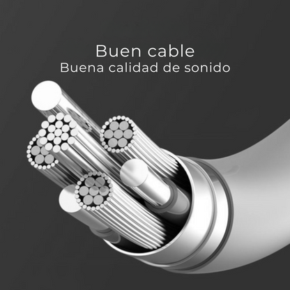 Audifonos Cable Tipo C Celular Con Microfono E18 Metalicos