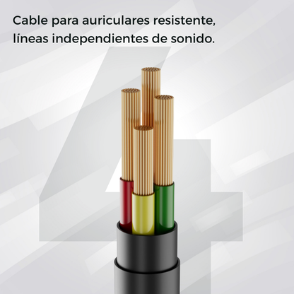 Audifonos Cable Tipo Auxiliar 1x1 Jack 3.5mm Auriculares E7